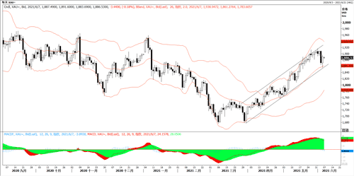 20210607—非农不及预期 黄金强势反弹