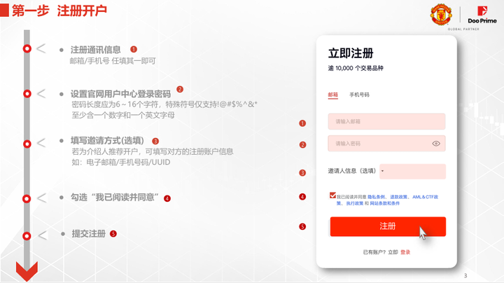 Doo Prime德璞 用户开户流程