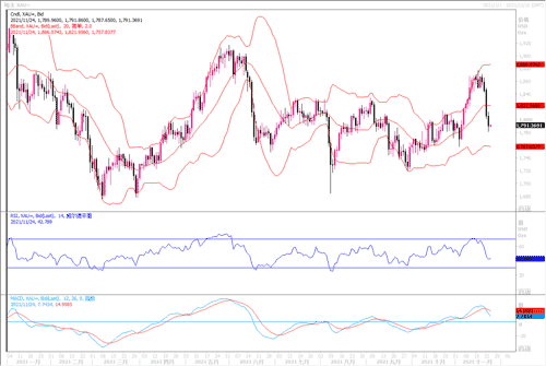 20211124—鲍威尔获连任 黄金继续下跌