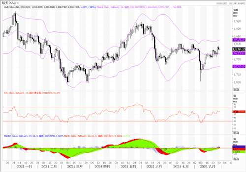 20210831—获利回吐调整 黄金震荡中下跌